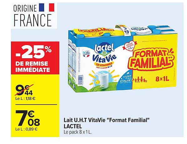Lactel VitaVie "Format Familial