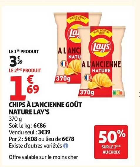 Lay's Chips à l'ancienne goût nature