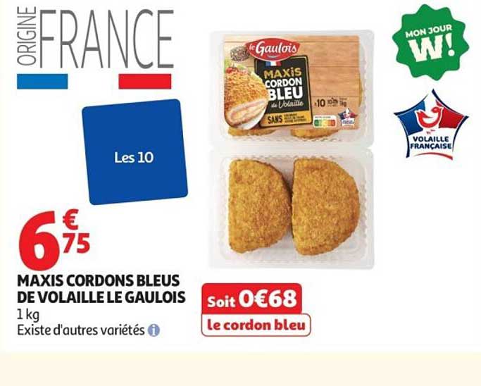 Le Gaulois Maxis Cordon Bleu de Volaille