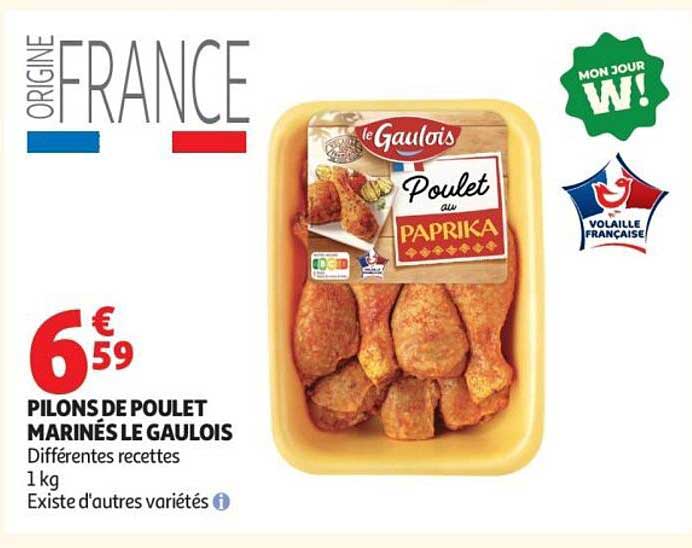 Le Gaulois Pilons de poulet marinés