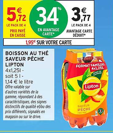 Lipton Saveur Pêche