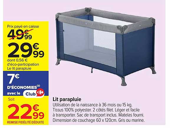Lit parapluie