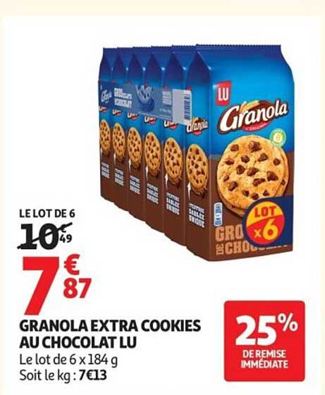 LU Granola Extra Cookies Au Chocolat