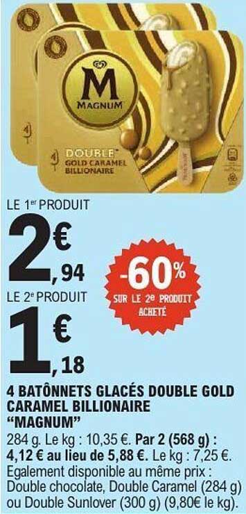 Magnum Double Gold Caramel Billionaire