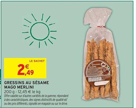 MAGO MERLINI GRESSINS AU SÉSAME