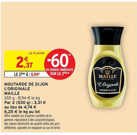 MAILLE MOUTARDE DE DIJON