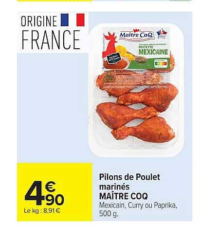 Maître CoQ Pilons de Poulet marinés