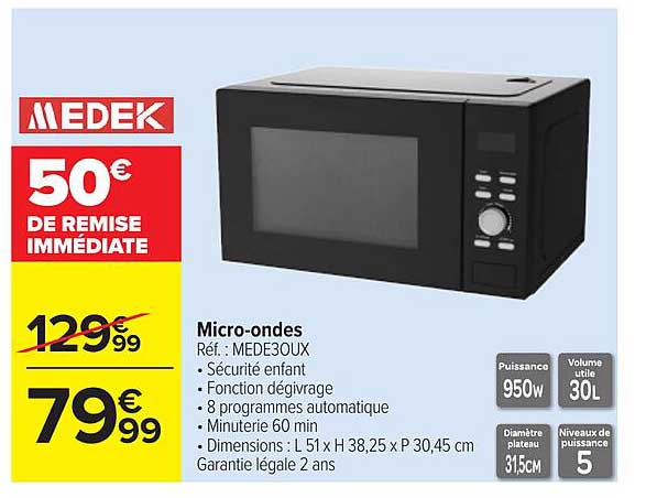 MEDEK Micro-ondes