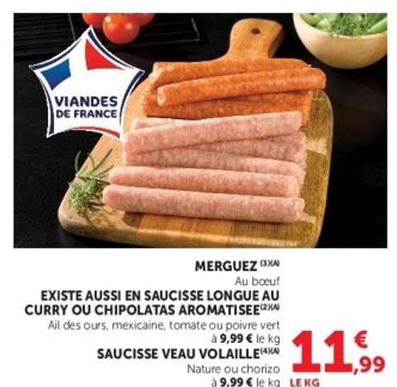 MERGUEZ Au boeuf