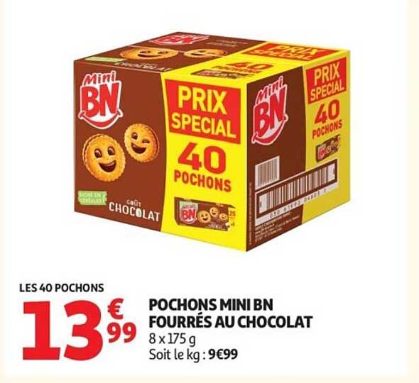 Mini BN Fourrés au Chocolat