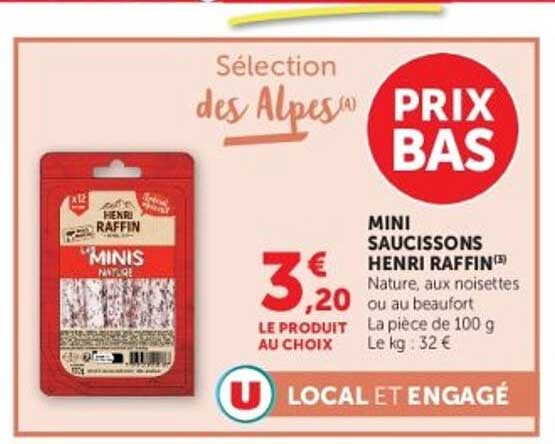 Mini Saucissons Henri Raffin