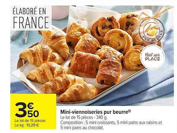 Mini-viennoiseries pur beurre