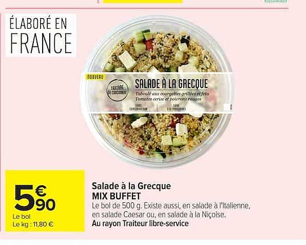 MIX BUFFET Salade à la Grecque