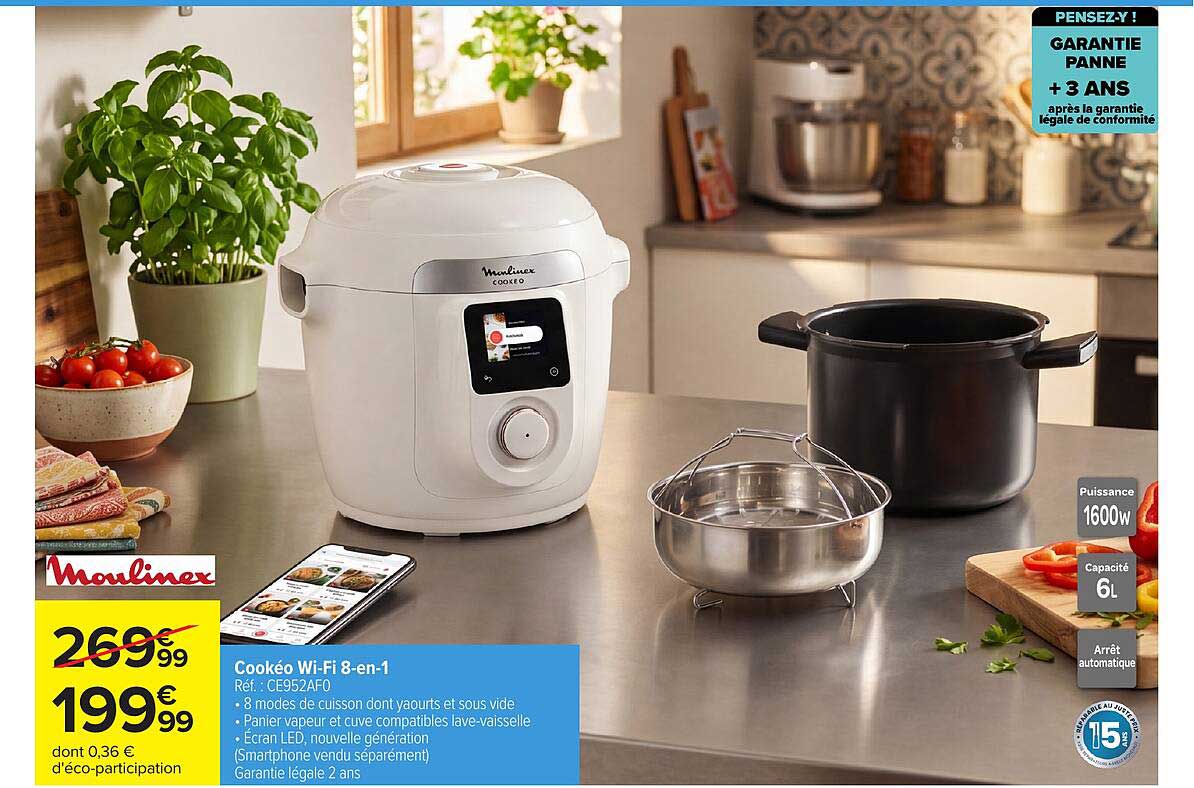 Moulinex Cookéo Wi-Fi 8-en-1