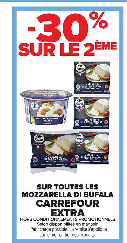 MOZZARELLA DI BUFALA CARREFOUR EXTRA