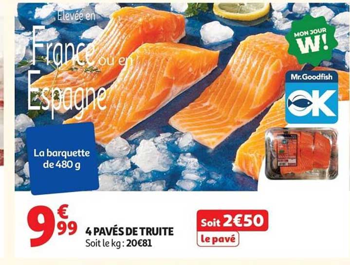 Mr.Goodfish 4 PAVÉS DE TRUITE