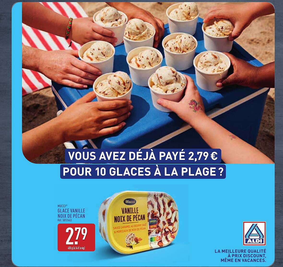 MUCCI GLACE VANILLE NOIX DE PÉCAN