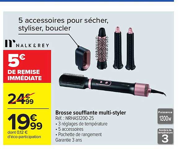 NALK&REY Brosse soufflante multi-styler