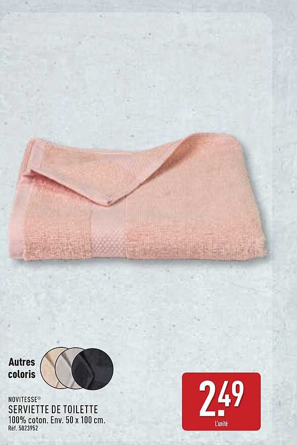 NOVITESSÉ SERVIETTE DE TOILETTE