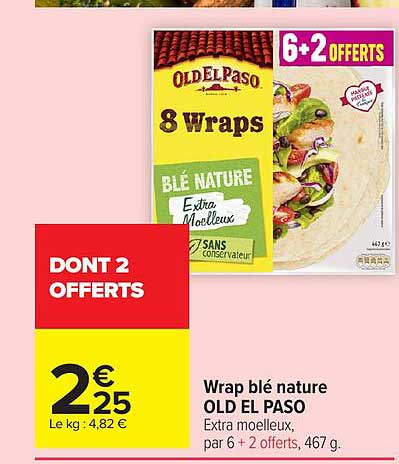 OLD EL PASO 8 Wraps