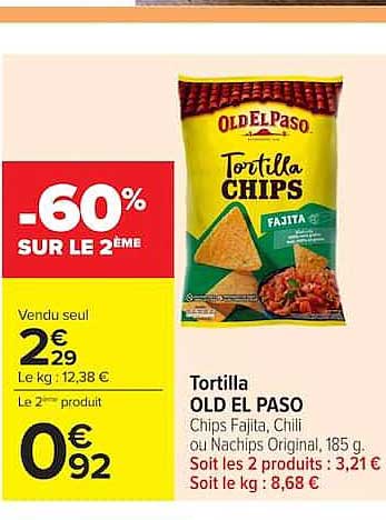 OLD EL PASO Tortilla Chips Fajita