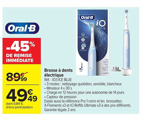 OralB Brosse à dents électrique