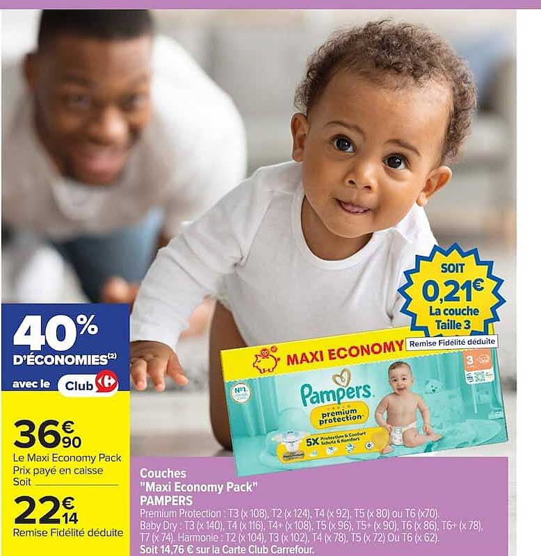 PAMPERS Maxi Economy Pack