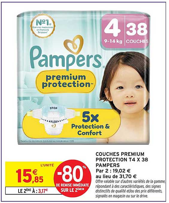Pampers premium protection