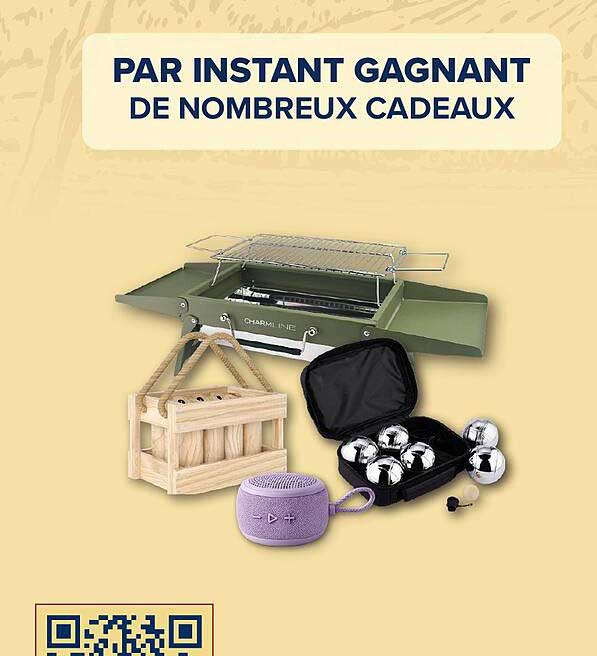 PAR INSTANT GAGNANT DE NOMBREUX CADEAUX