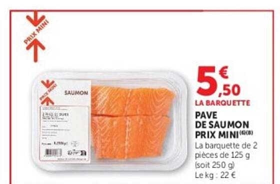 PAVÉ DE SAUMON PRIX MINI