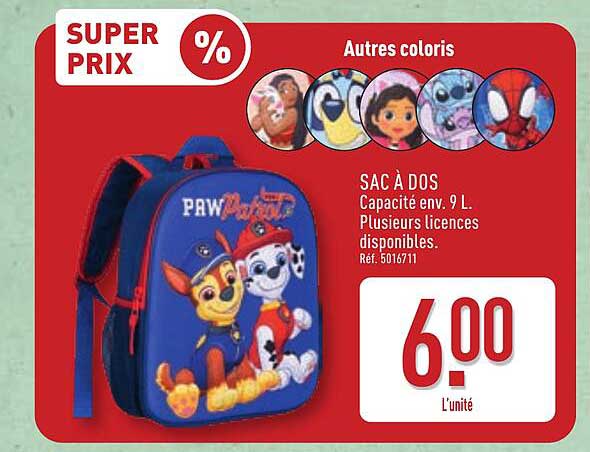 PAW Patrol Sac à dos