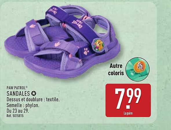 PAW PATROL SANDALES