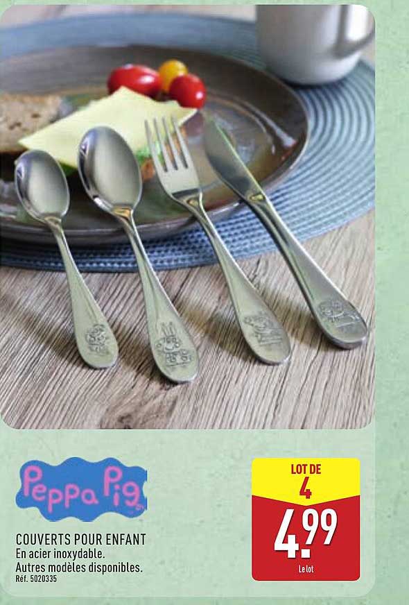 Peppa Pig Couverts pour enfant