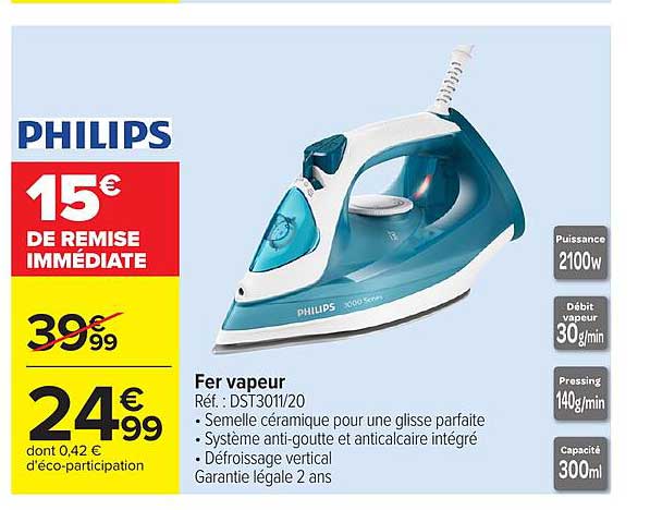 PHILIPS Fer vapeur
