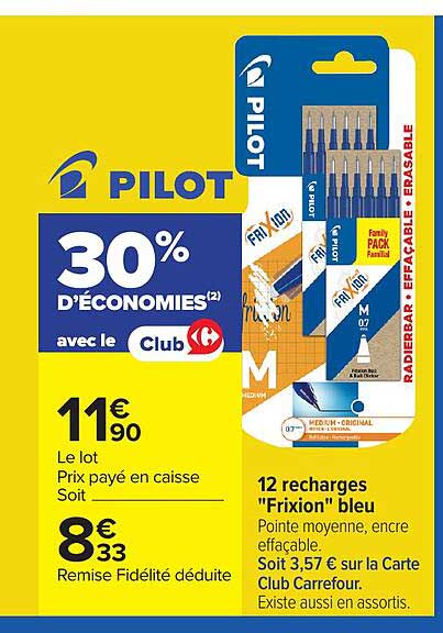 Pilot Friction bleu