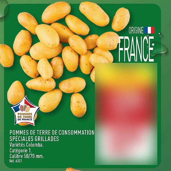Pommes de terre de consommation spéciales grillades