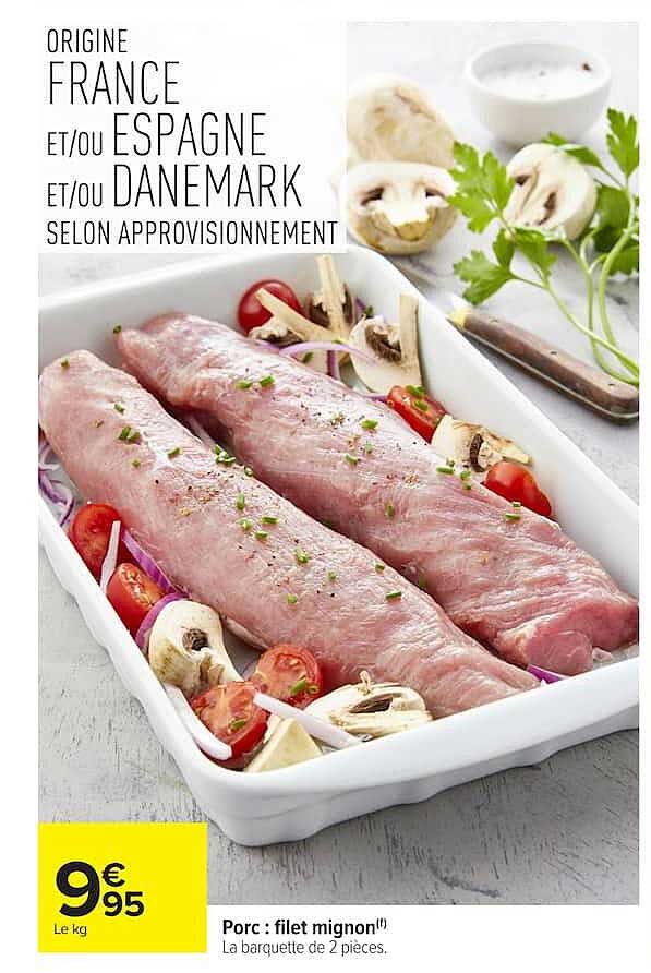 Porc : filet mignon