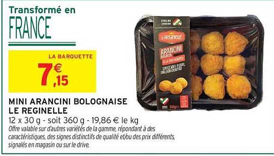 Reginelle Mini Arancini Bolognaise