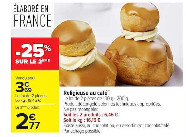 Religieuse au café