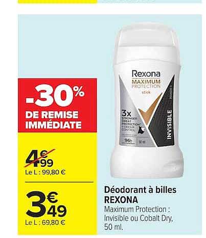 Rexona Déodorant à billes