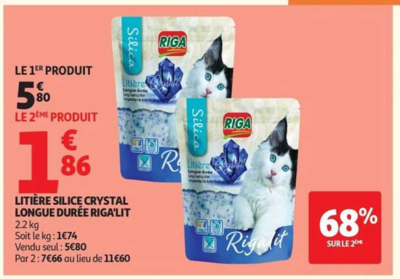 RIGA LITIERE SILICE CRYSTAL LONGUE DUREE RIGA'LIT