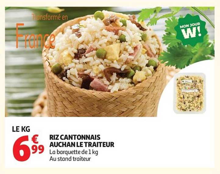 RIZ CANTONNAIS AUCHAN LE TRAITEUR