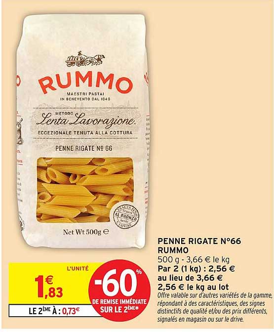 RUMMO PENNE RIGATE N°66