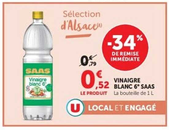 SAAS Vinaigre blanc 6°