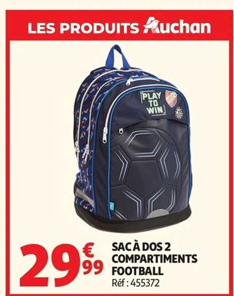SAC À DOS 2 COMPARTIMENTS FOOTBALL