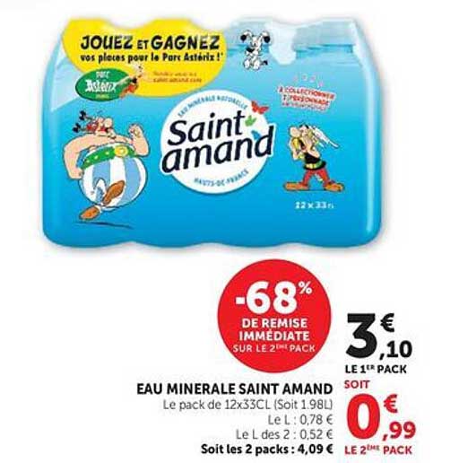 Saint Amand Eau minérale