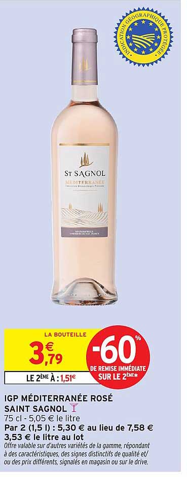 SAINT SAGNOL MÉDITERRANÉE ROSÉ