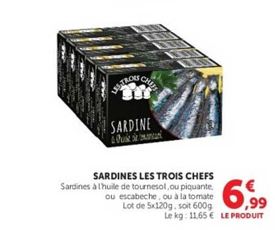 SARDINES LES TROIS CHEFS