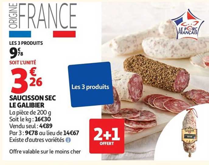 SAUCISSON SEC LE GALIBIER