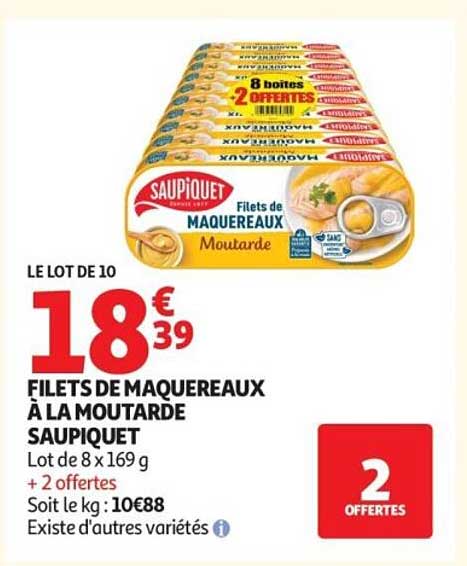 Saupiquet Filets de Maquereaux Moutarde